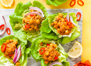 Chana Masala Lettuce Wraps